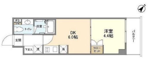 ベルファース代田橋 204 間取り図
