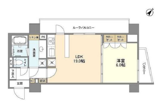 ベルファース代田橋 407 間取り図