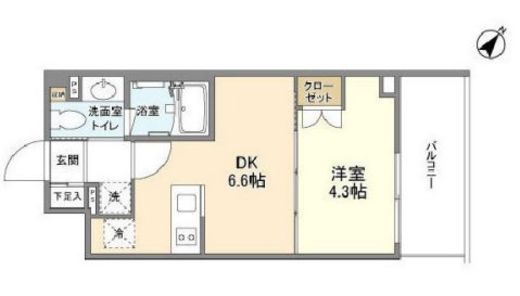 ベルファース代田橋 602 間取り図