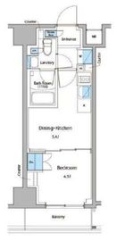 ルフォンプログレ門前仲町マークス 602 間取り図