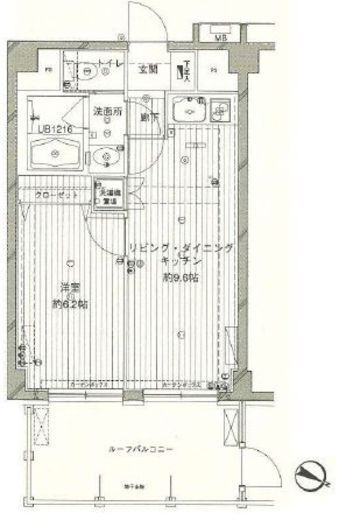コスモリード西馬込 705 間取り図