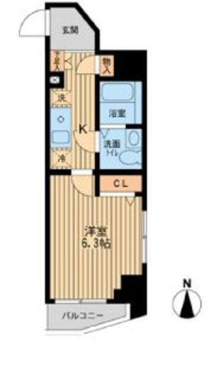 ドゥーエ東陽町 407 間取り図