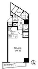 メイクスデザイン西麻布 1102 間取り図