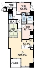 D'クラディア目黒本町 4階 間取り図