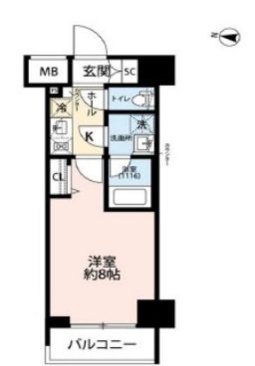 プレール・ドゥーク東雲3 2階 間取り図