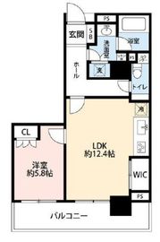 コスモポリス品川 33階 間取り図