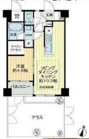 ルシェール代官山 1階 間取り図