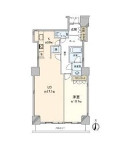 恵比寿ガーデンテラス壱番館 4階 間取り図