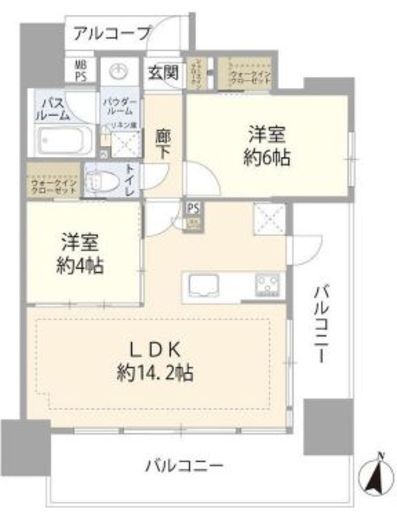 グローベル南千住駅前 3階 間取り図