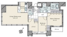 THE ROPPONGI TOKYO CLUB RESIDENCE 31階 間取り図