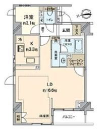 ファミール高輪アンシェール 3階 間取り図