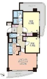 朝日サテライト目黒台 8階 間取り図