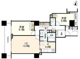 グランドメゾン三軒茶屋の杜 4階 間取り図