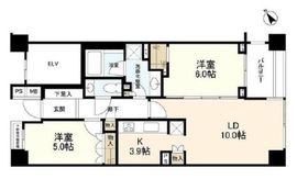 パークハウス目黒東山 8階 間取り図