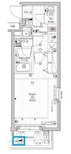 シーフォルム東新宿 4階 間取り図