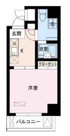 レジディア大井町 801 間取り図