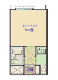 パークサイド六本木 2階 間取り図