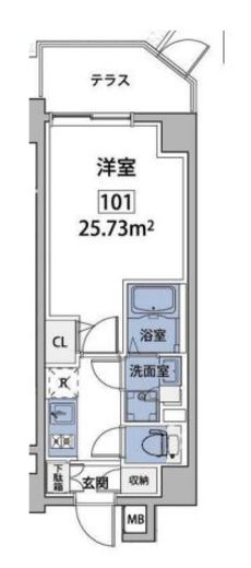 ルネサンスコート巣鴨 101 間取り図