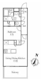 ロイヤルシーズン南麻布 3階 間取り図