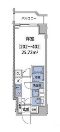 ルネサンスコート巣鴨 202 間取り図