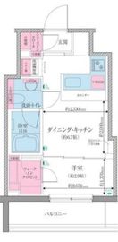 クレヴィアリグゼ世田谷松陰神社前 702 間取り図