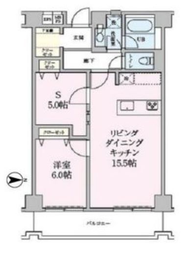 ボヌール東池袋 302 間取り図