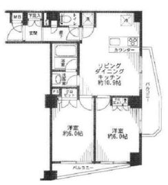 モアグランデ浜松町 3階 間取り図