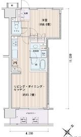エスティメゾン豊洲レジデンス 802 間取り図