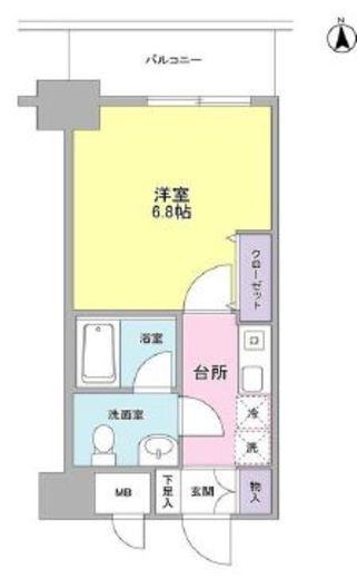 セレーノ品川 215 間取り図