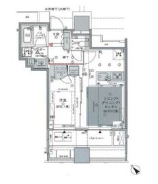 シティタワー武蔵小山 17階 間取り図