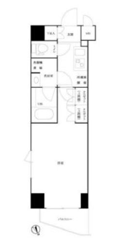 ルーブル白金高輪参番館 501 間取り図