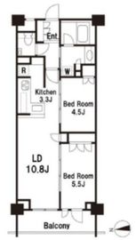 ザ・パークハウス三軒茶屋 2階 間取り図