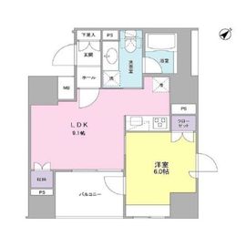 コンフォリア池袋DEUX 203 間取り図