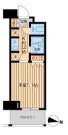 エコロジー東陽町 708 間取り図