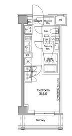 ザ・パークハビオ神泉 407 間取り図