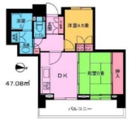 ウエルタワー深川 3階 間取り図