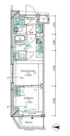 ガリシア新宿西落合2 2階 間取り図