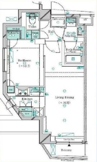 ガリシア新宿西落合2 3階 間取り図