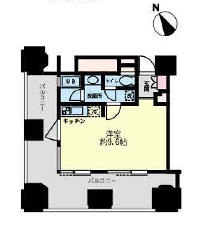 ルネ新宿御苑タワー 1106 間取り図