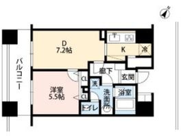 クレール中野 702 間取り図