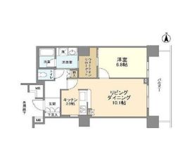 豊洲シエルタワー 22階 間取り図