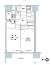 パークキューブ板橋本町 306 間取り図