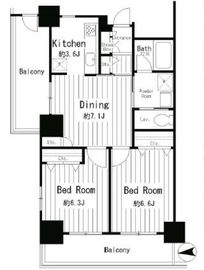 イーストコア曳舟一番館 15階 間取り図