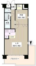 コアシティ中野坂上 801 間取り図