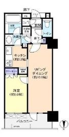 コスモポリス品川 13階 間取り図