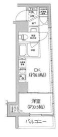 アイル新宿イースト 4階 間取り図