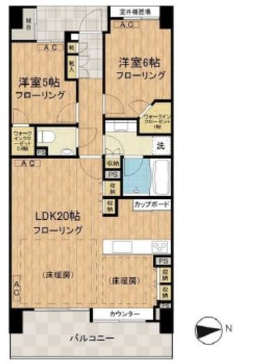 パークホームズ南麻布ザレジデンス 2階 間取り図