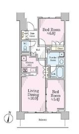 リージア経堂テラスガーデン 605 間取り図