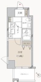 プライマル月島 301 間取り図