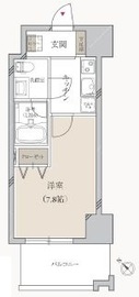 プライマル月島 302 間取り図